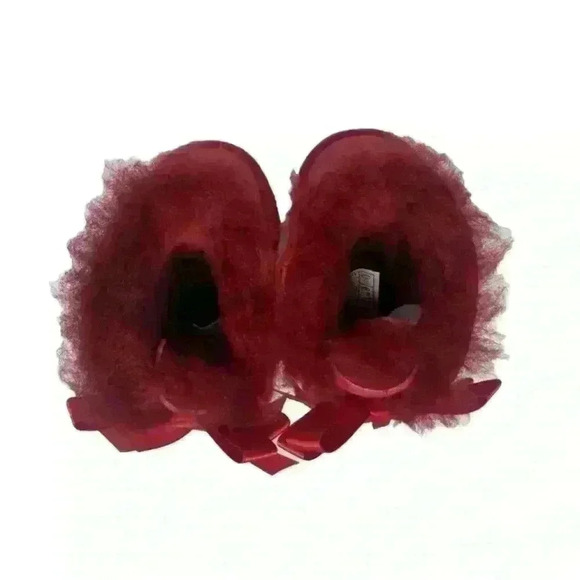 New UGG Toddler size 6 Samba Red Bailey Bow II boots - Picture 9 of 9